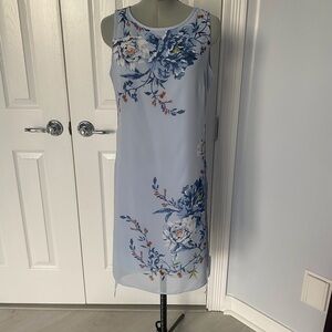 WHITE HOUSE BLACK MARKET Blue floral dress size XS